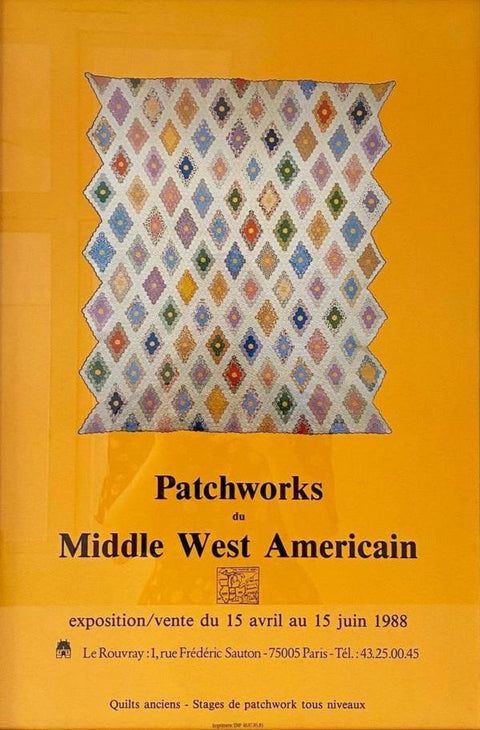 Udstillingsplakat, amerikansk patchwork, 1988