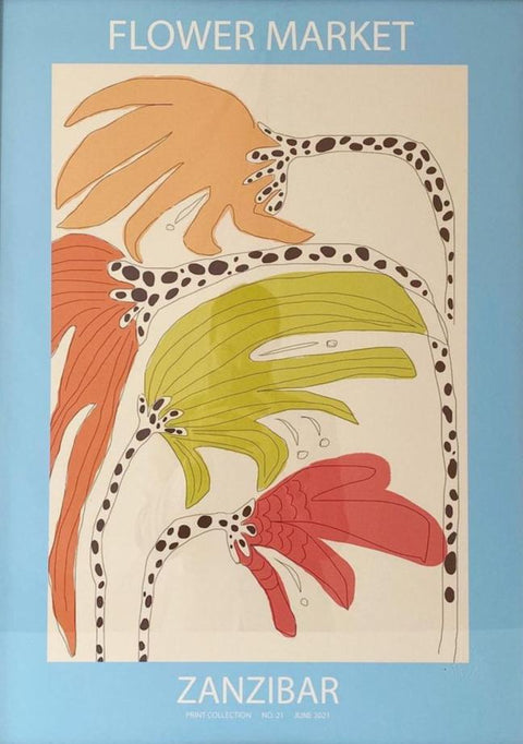 Astrid Wilson, Flower Market Zanzibar, 50x70