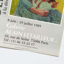 Indlæs billede til gallerivisning Gallerie Alain Letailleur, 1989
