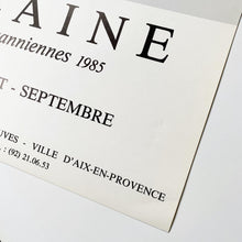 Indlæs billede til gallerivisning Jean Bazaine, 1985
