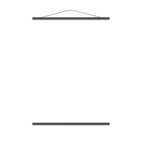 Poster Hanger - Black Wood