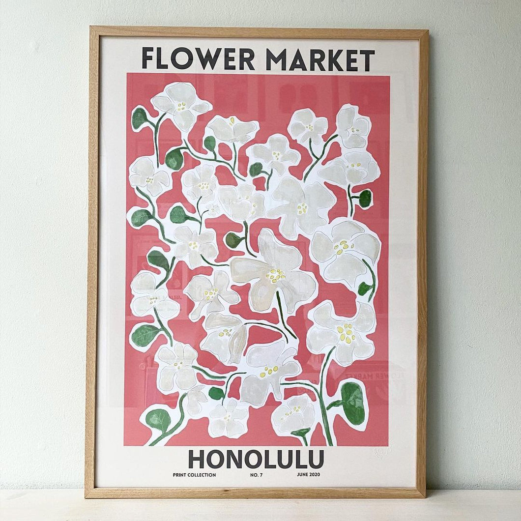 Astrid Wilson, Flower Market Honolulu, 50x70