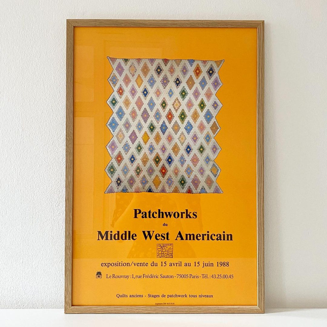 Udstillingsplakat, amerikansk patchwork, 1988
