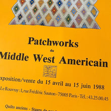 Indlæs billede til gallerivisning Udstillingsplakat, amerikansk patchwork, 1988
