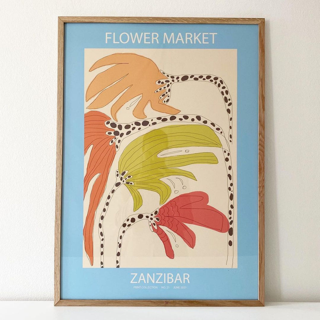 Astrid Wilson, Flower Market Zanzibar, 50x70