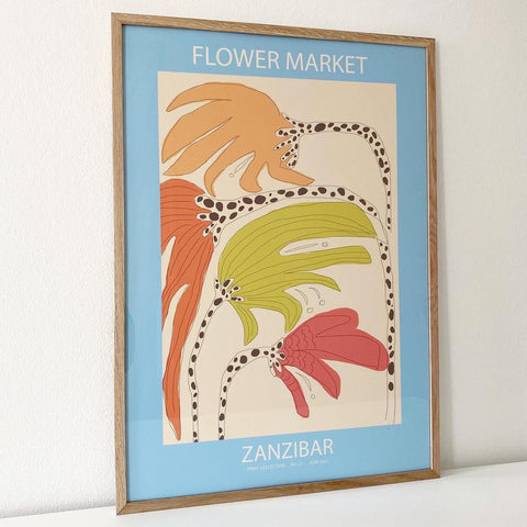 Astrid Wilson, Flower Market Zanzibar, 50x70