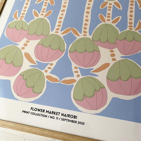 Astrid Wilson, Flower Market Nairobi, 50x70